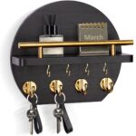 wall mounted key holder with shelf