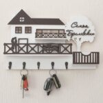 wooden house key holder