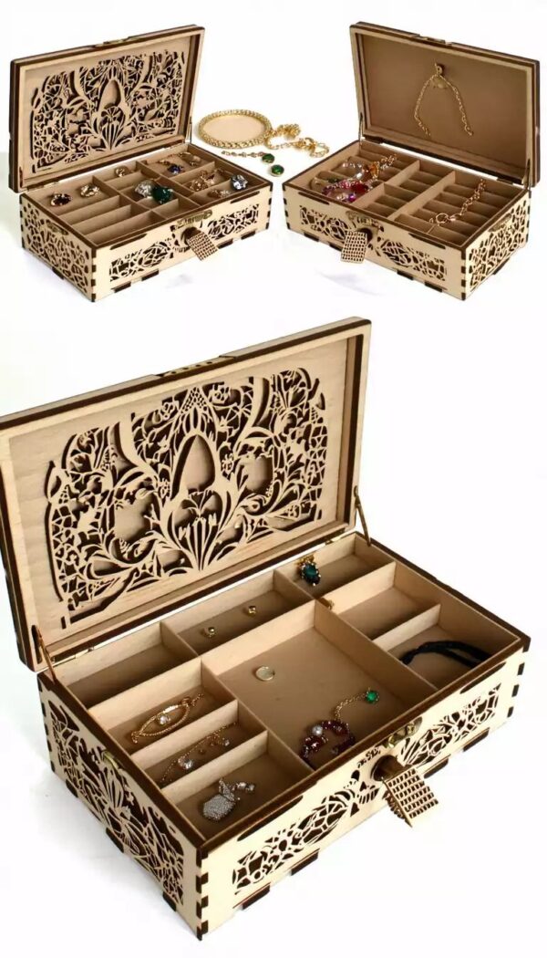 wooden jewelry box