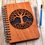 wood cover notebook