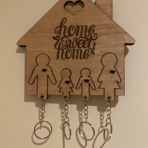 Key hanger Family custom gift Personalised Family key holder