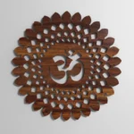 Teak Wood Om Wall Hanging
