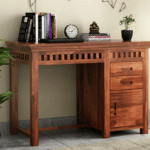 Adolph Study Table with Pull Out Drawers and Cabinet